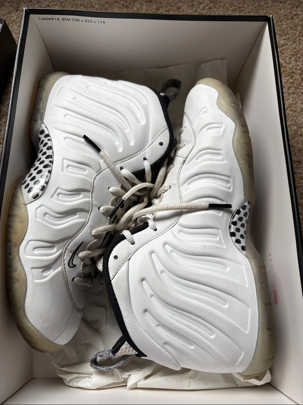 Nike White Kids Shoes Little Posite Style
